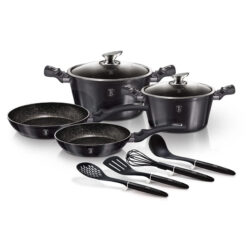 Bộ nồi 10 chi tiết Berlinger Haus BH/6917 carbon pro edition – màu xám đậm