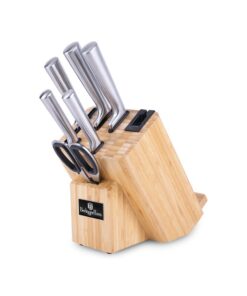BỘ DAO 7 MÓN BERLINGERHAUS BH-2803 KÈM ĐẾ TRE KHÁNG KHUẨN