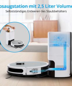 ROBOT HÚT BỤI LAU NHÀ TỰ ĐỔ RÁC MEDION X21 SW